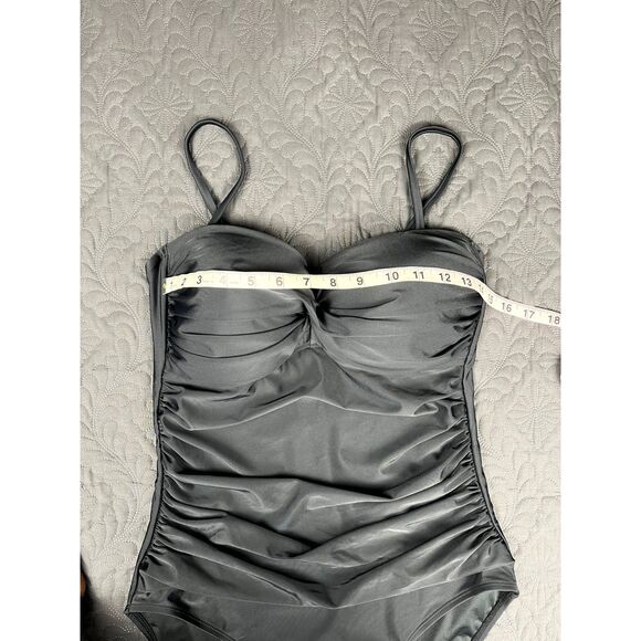 RELLECIGA Vintage Inspired Strapless Tummy Control 1pc Swimsuit Swimwear SZL:NWT - Picture 11 of 16